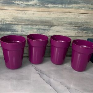 Tupperware Aloha Tumblers set of 4 16oz New